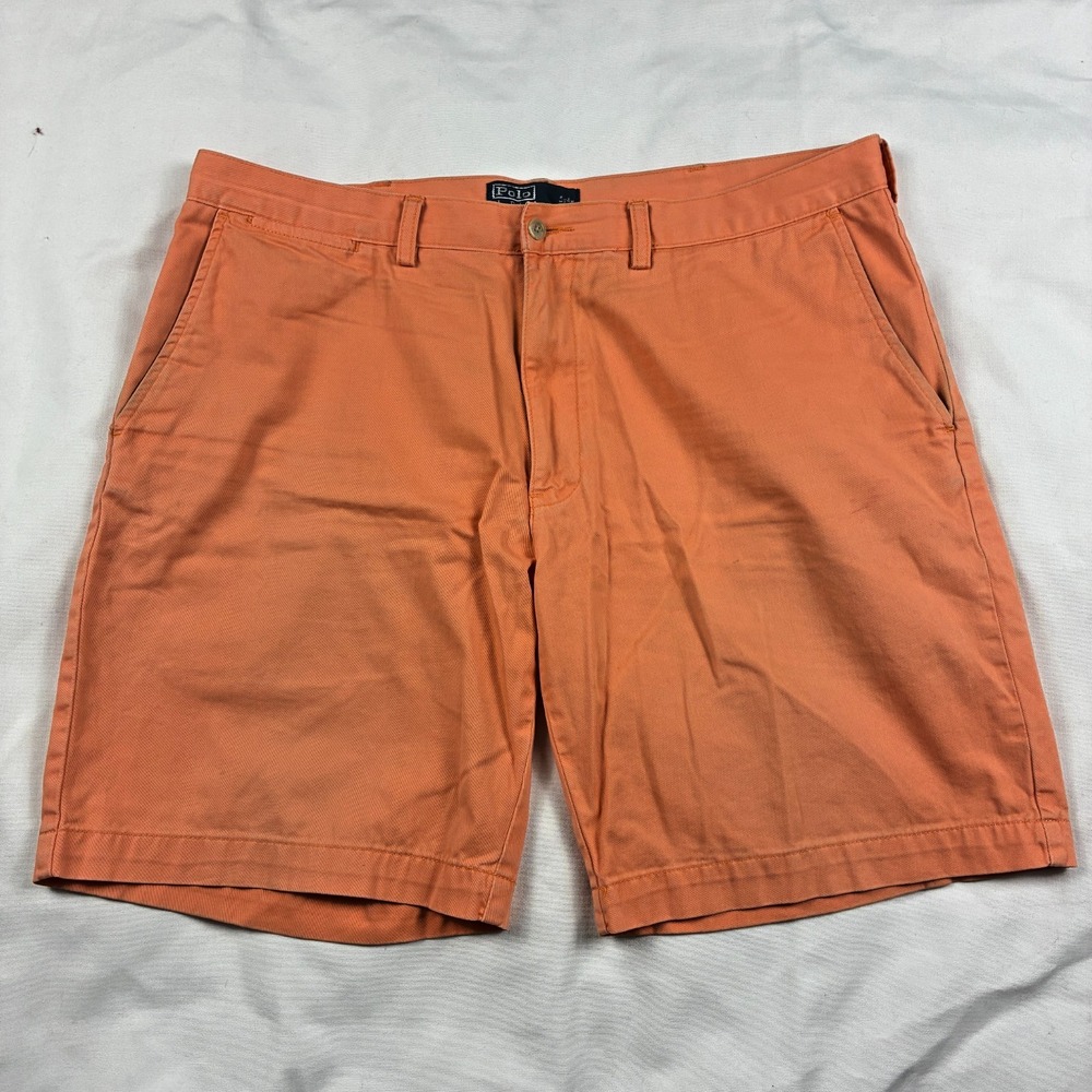 Polo Ralph Lauren Prospect Shorts Salmon Pink Cotton 9" Shorts 38